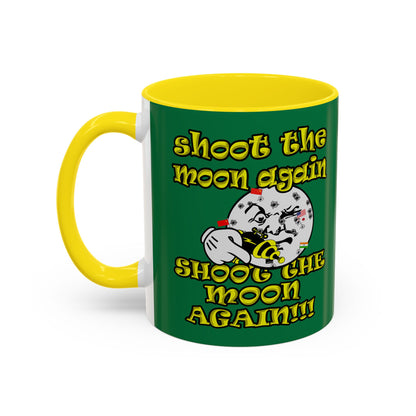 shoot the moon again - Accent Mug (dark green)