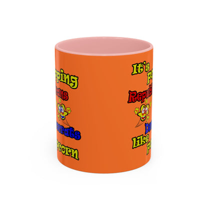 popping like popcorn - Accent Mug (crusta)