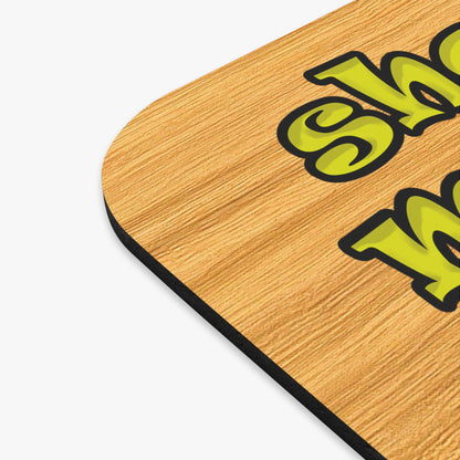 shoot the moon again - Mouse Pad (Rectangle) (butterscotch wood finish)
