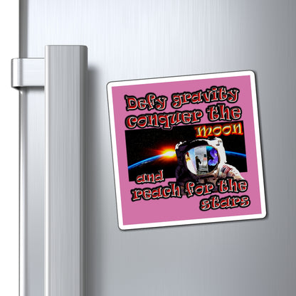 defy conquer reach - Magnets - (light pink)