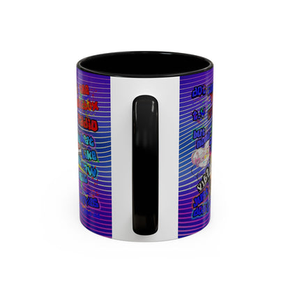 drop the beat - Accent Mug (purple wave)