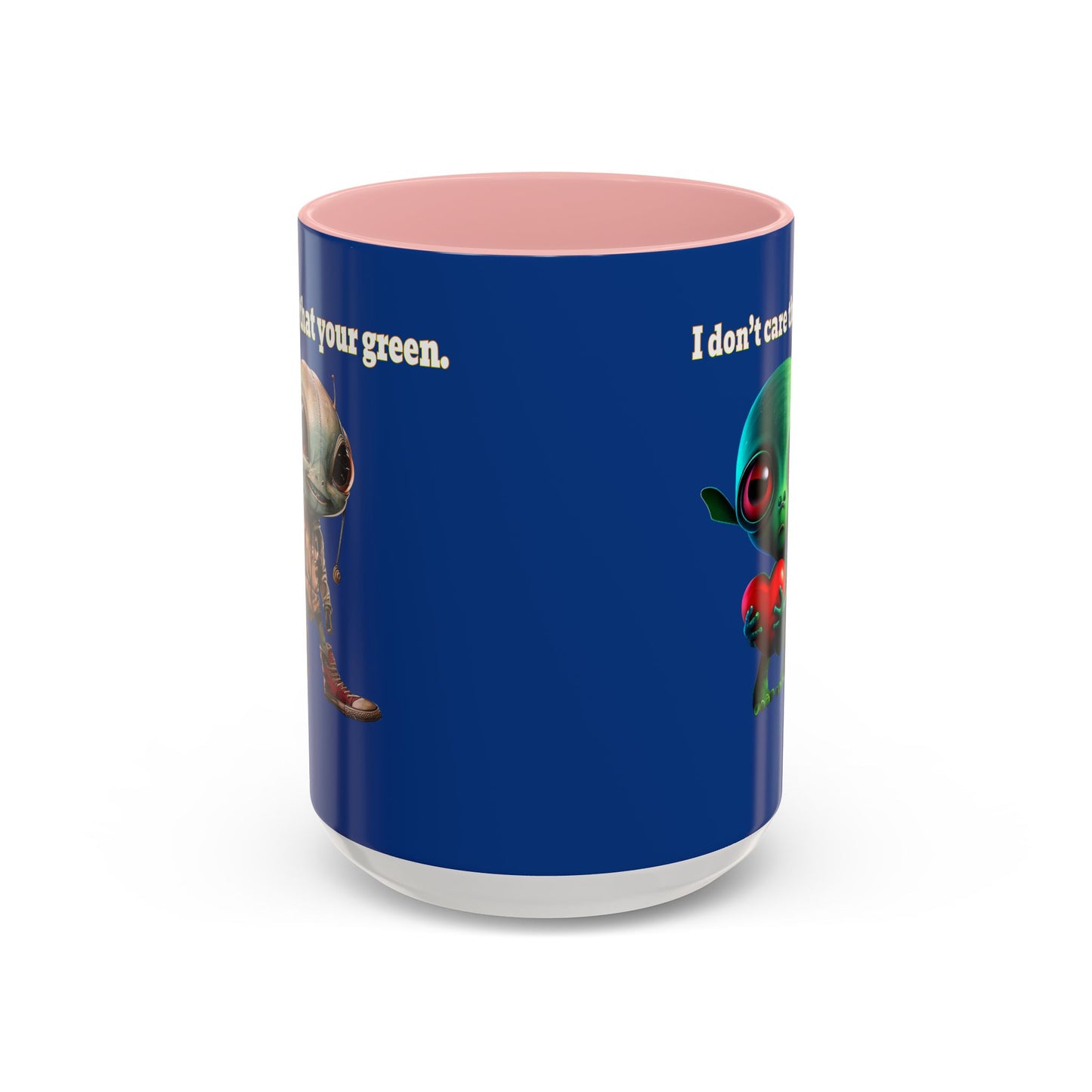 I don't care that your grey - Accent Mug (dark blue)