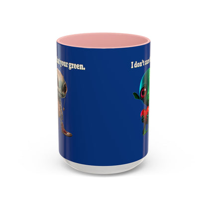 I don't care that your grey - Accent Mug (dark blue)