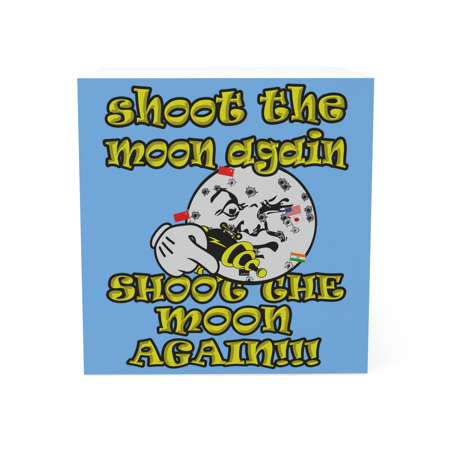 shoot the moon again - note cube (light blue)