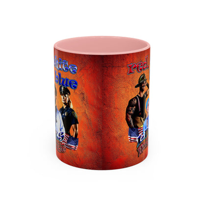 rw&b lives matter - Accent Mug (burnt orange)