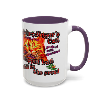schrodinger's cat - Accent Mug (white)