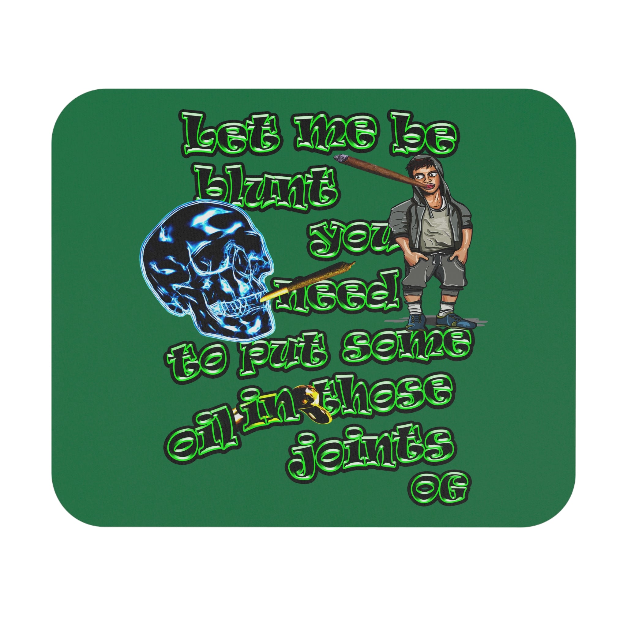 og - Mouse Pad (Rectangle) (dark green)