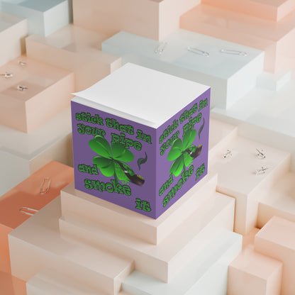 stick that in your pipe and smoke it - note cube (light purple)