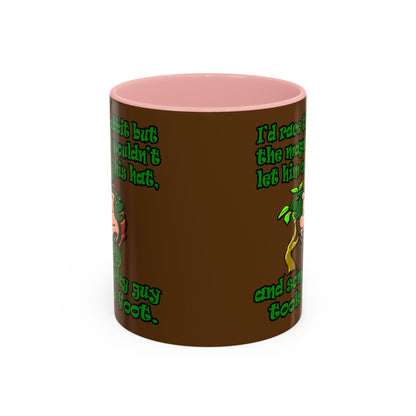 turtle race - Accent Mug (brown)
