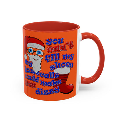 santa's shoes - Accent Mug (orange)