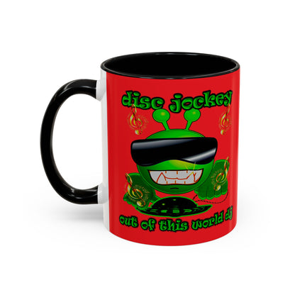 disc jockey - Accent Mug (red)