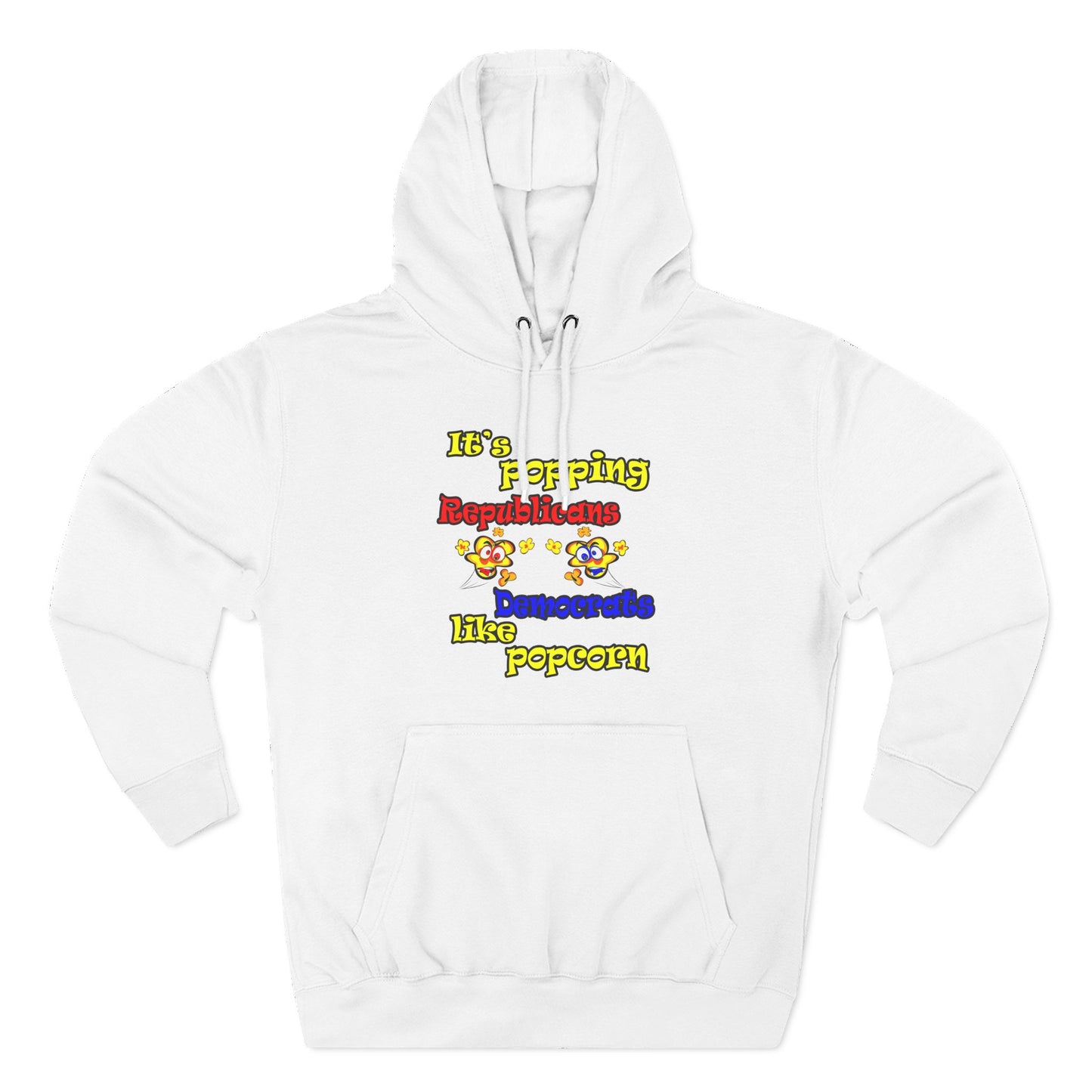 popping like popcorn - Three-Panel Fleece Hoodie