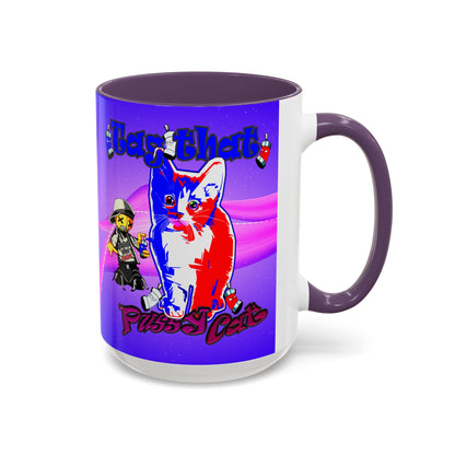 tag that - Accent Mug (purple-pink wave)
