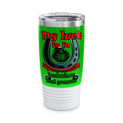 my luck - Ringneck Tumbler, 20oz (logo green)