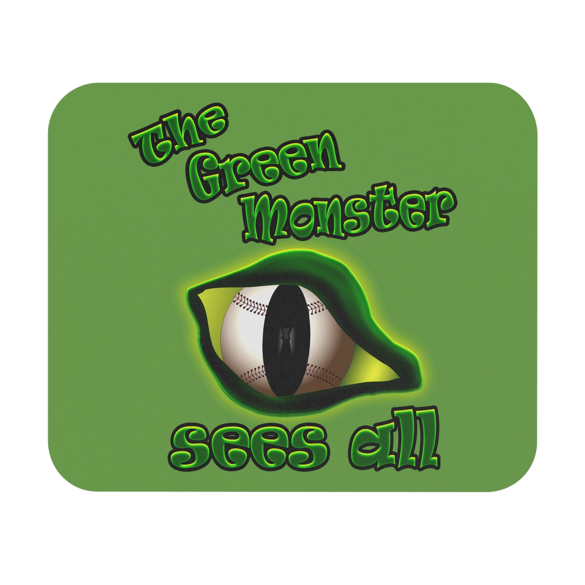 green monster - Mouse Pad (Rectangle) (green)
