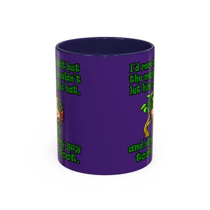 turtle race - Accent Mug (purple)