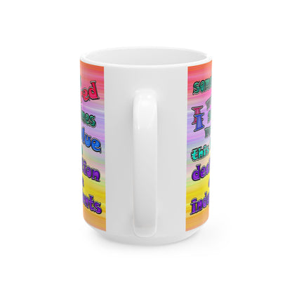declaration of the independents - White Mug (color blur)