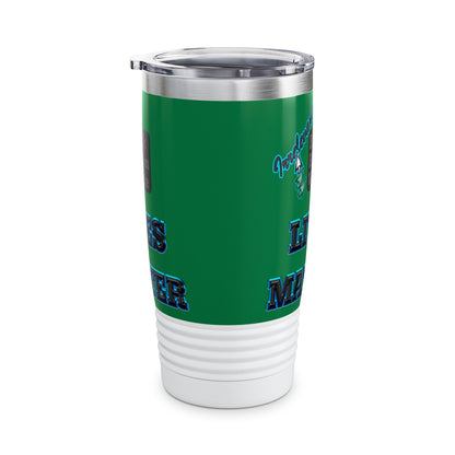irrelevant - Ringneck Tumbler, 20oz (dark green)