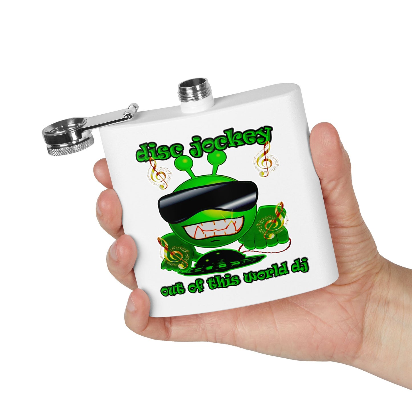 disc jockey - Stainless Steel Flask