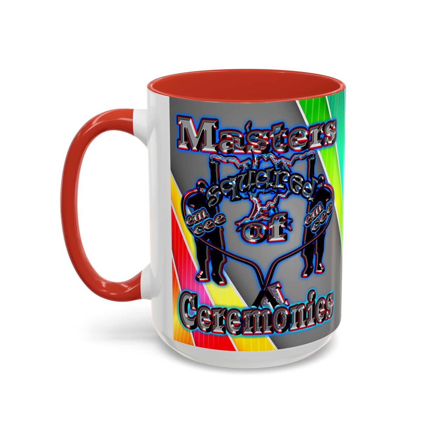 em cee squared - Accent Mug (rainbow split)