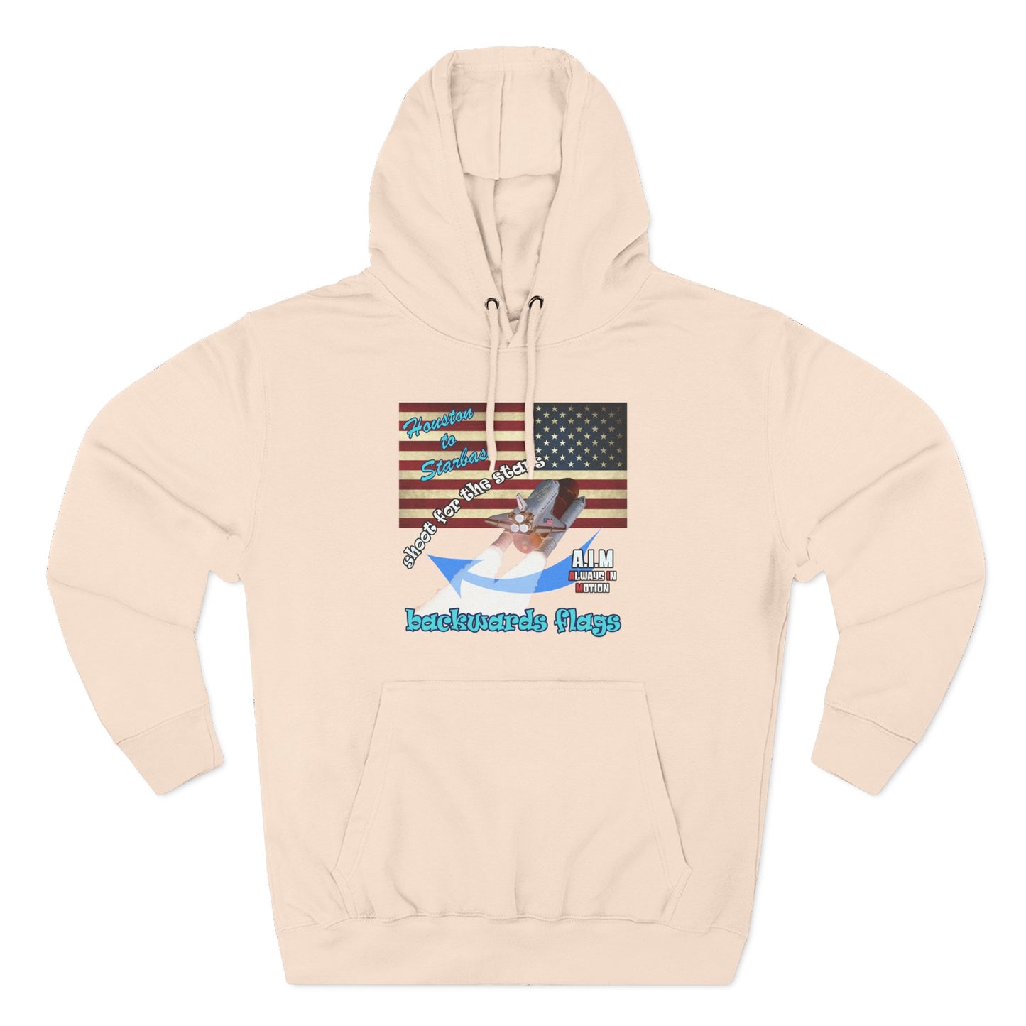 shoot for the stars - Three-Panel Fleece Hoodie