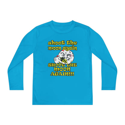 shoot the moon again - Youth Long Sleeve Competitor Tee