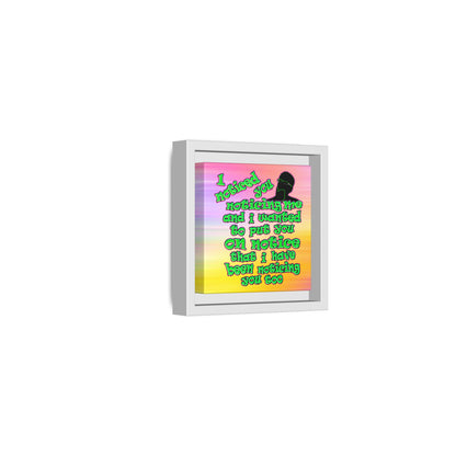 noticed you noticing - framed canvas art (color blur)