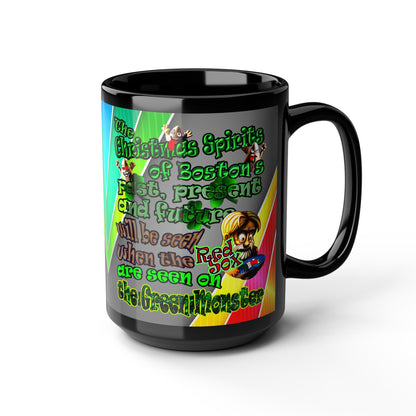 christmas spirits of boston - Black Mug (rainbow split)