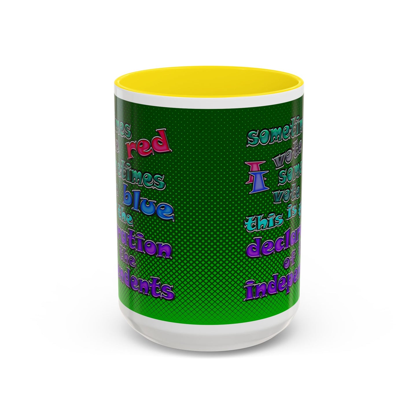 declaration of the independents - Accent Mug (logo green)