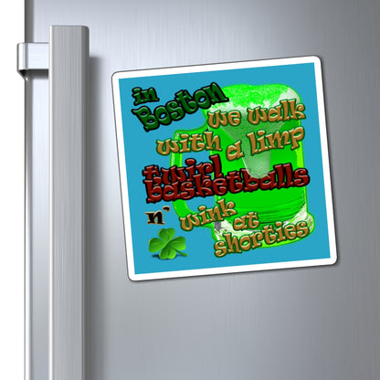 celtics logo - Magnets - (turquoise)