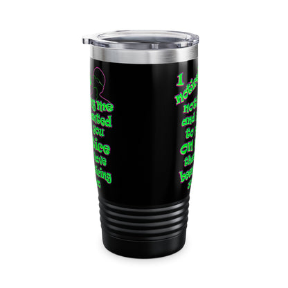 noticed you noticing - Ringneck Tumbler, 20oz (black)