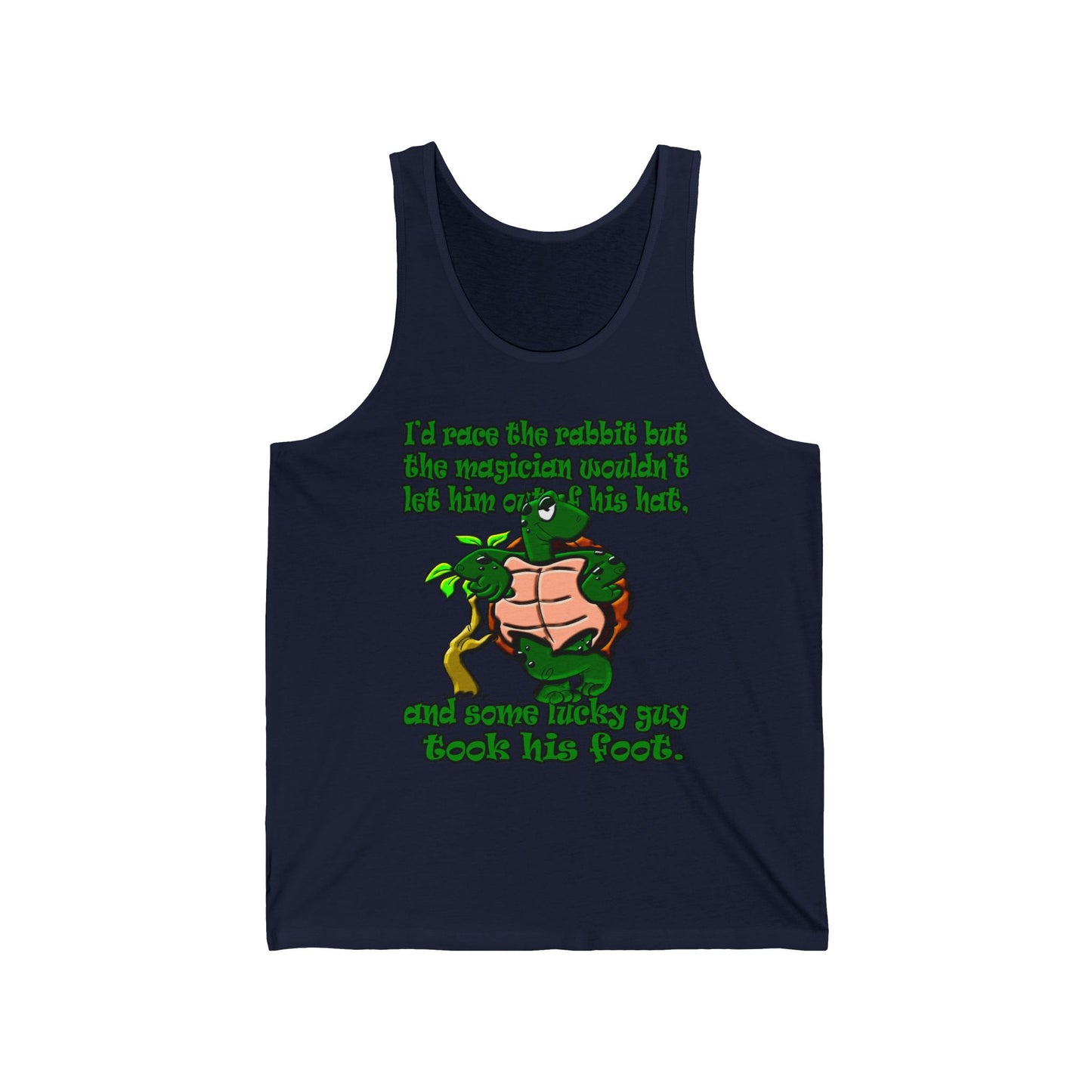 turtle race - Unisex Jersey Tank