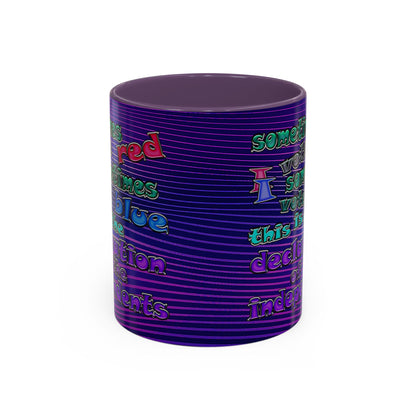 declaration of the independents - Accent Mug (purple wave)