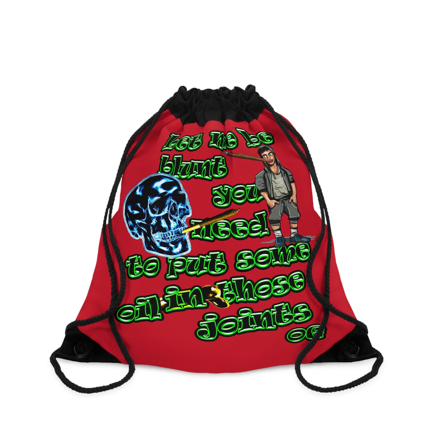 og - Drawstring Bag (dark red)