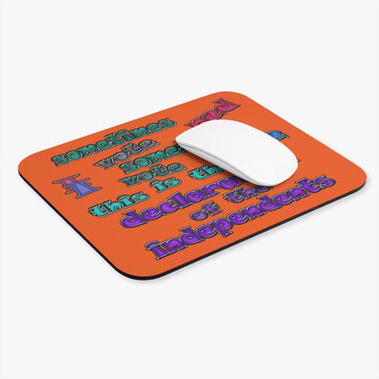 declaration of the independents - Mouse Pad (Rectangle) (orange)