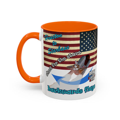 shoot for the stars - Accent Mug (white)