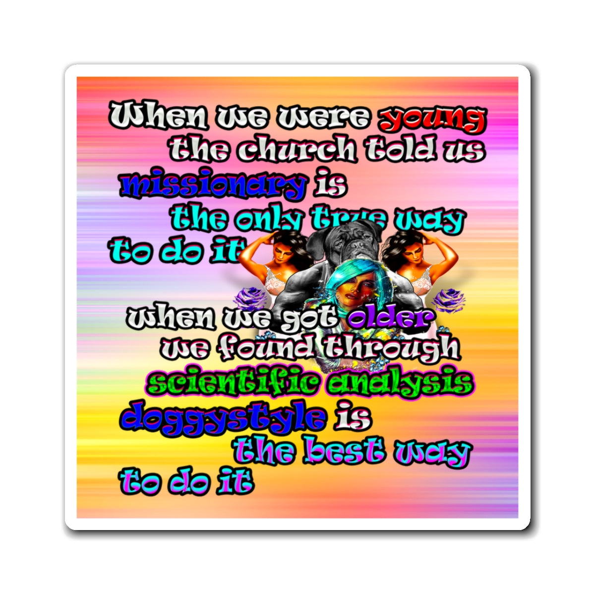 doggystyle - Magnets - (color blur)