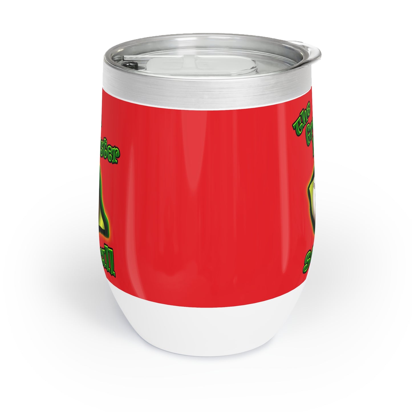 green monster - Chill Wine Tumbler (red)
