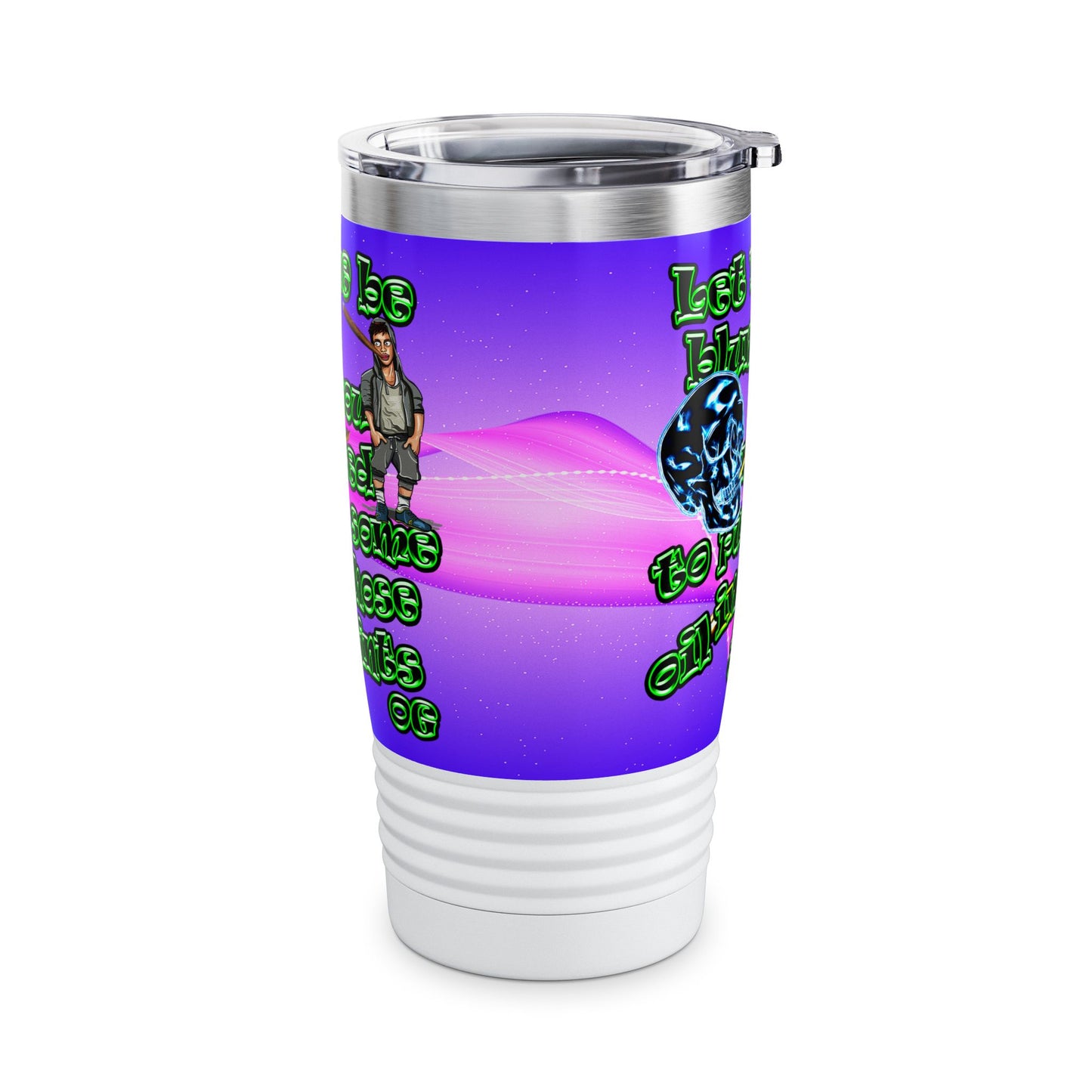 og - Ringneck Tumbler, 20oz (purple-pink wave)