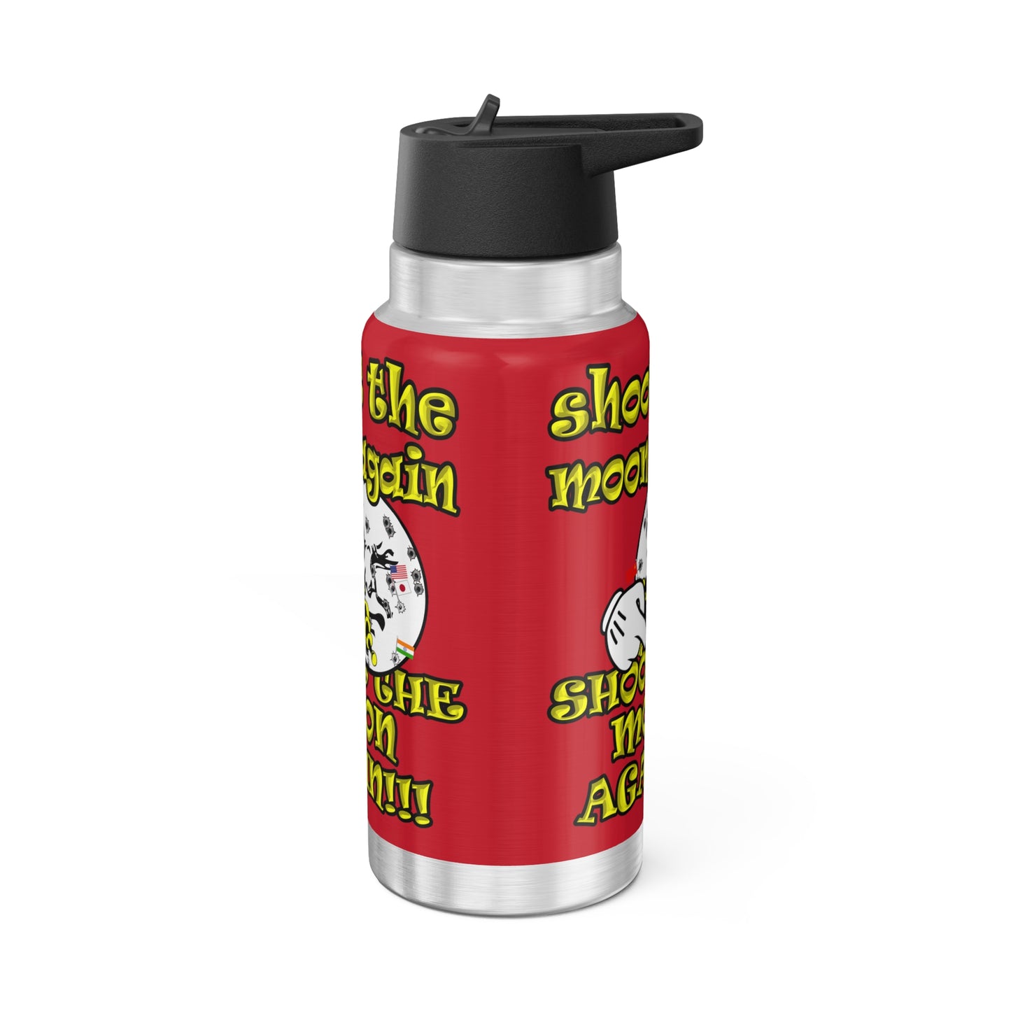 shoot the moon again - Gator Tumbler, 32oz (dark red)