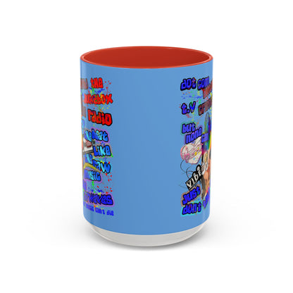 drop the beat - Accent Mug (light blue)