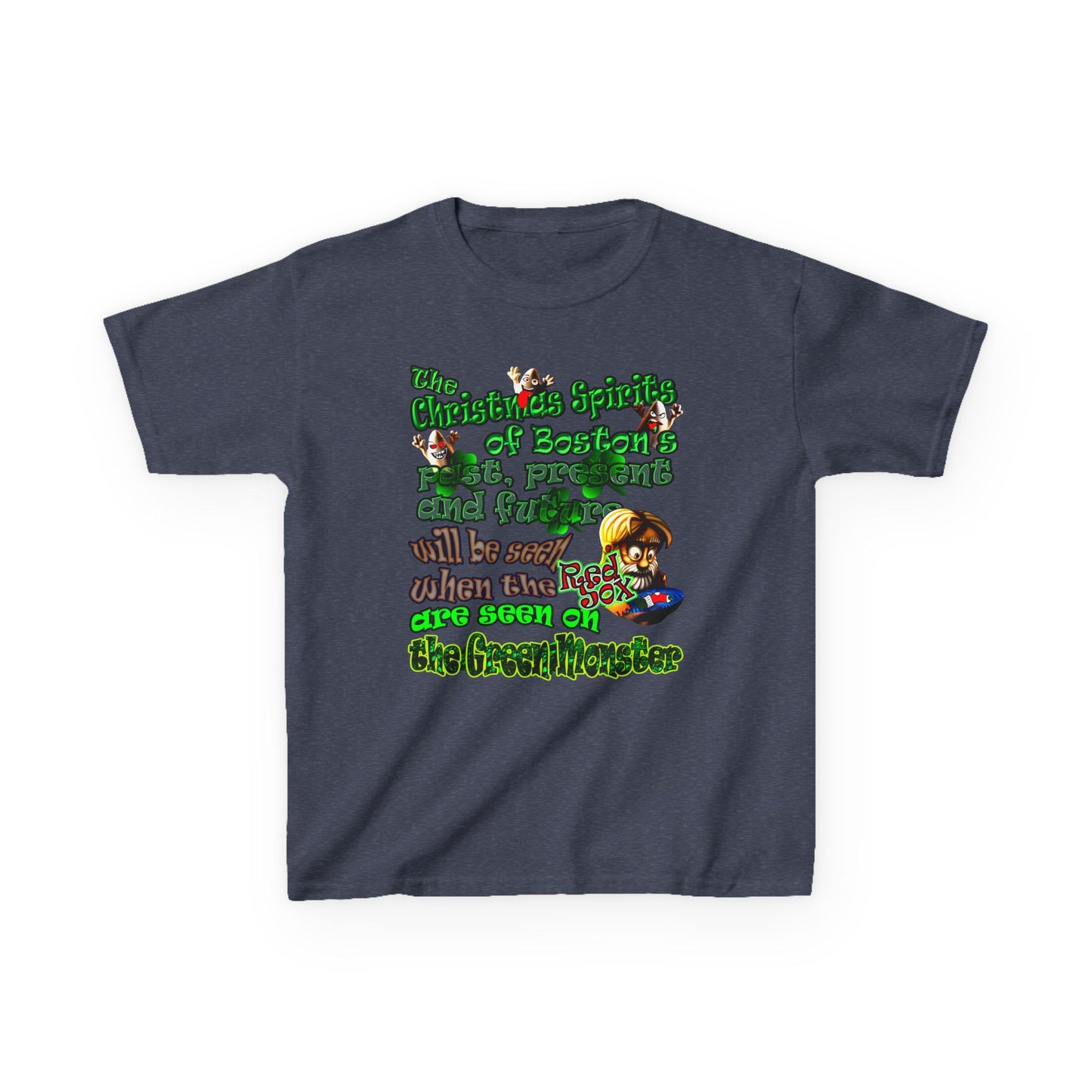 christmas spirits of boston - Kids Heavy Cotton™ Tee