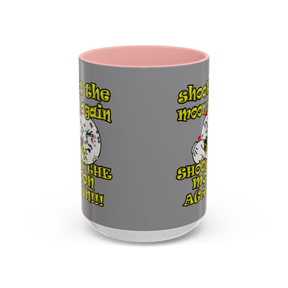 shoot the moon again - Accent Mug (grey)