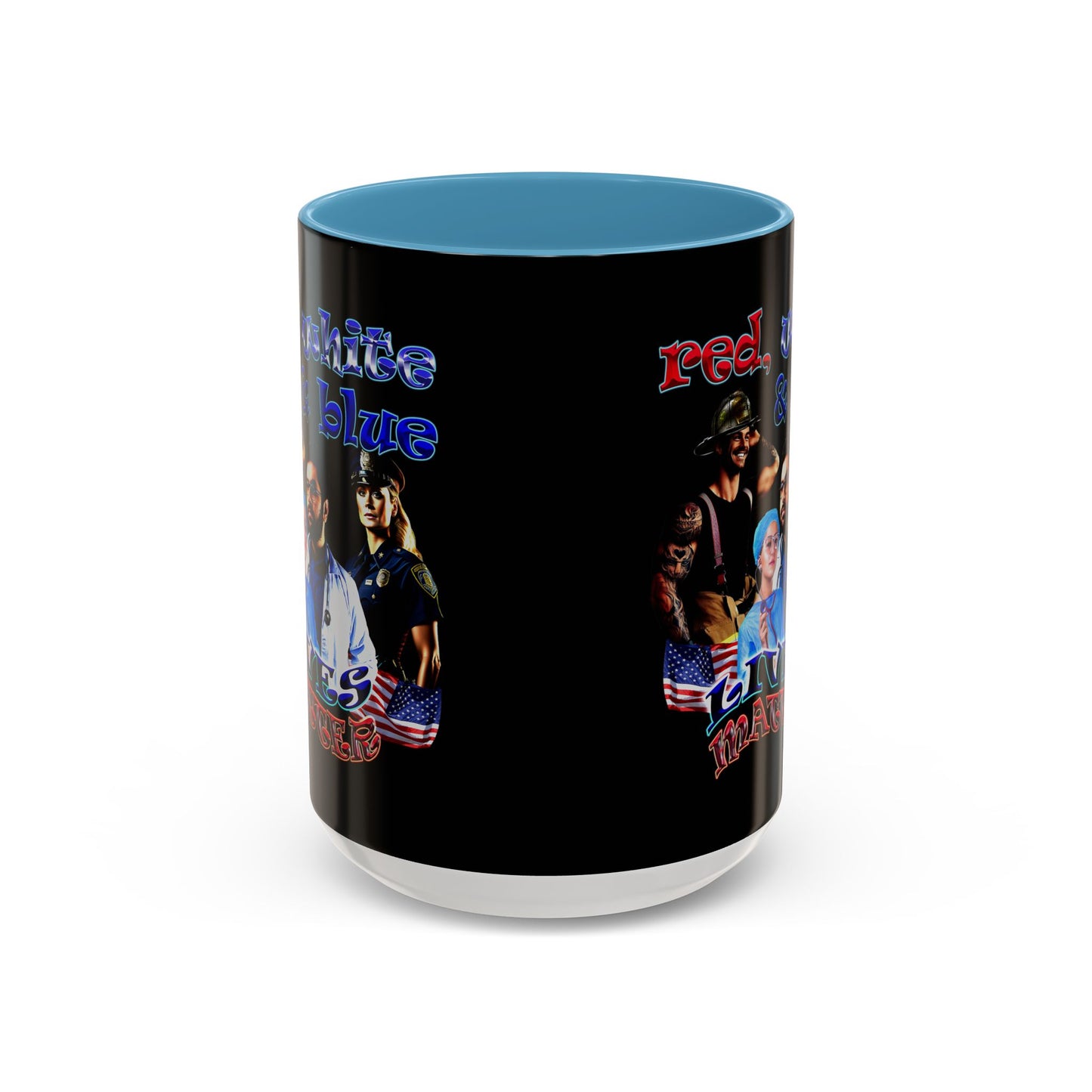 rw&b lives matter - Accent Mug (black)