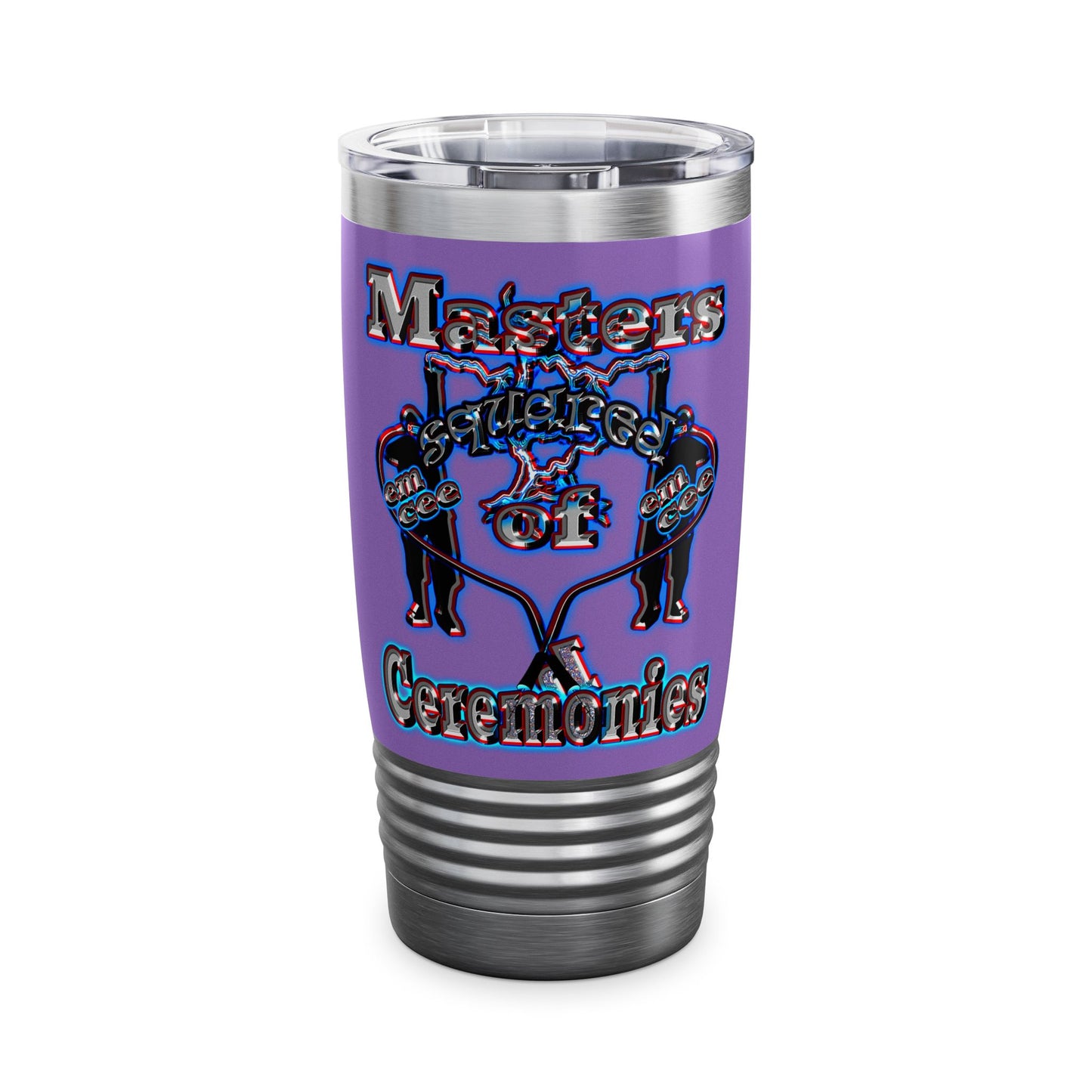 em cee squared - Ringneck Tumbler, 20oz (light purple)