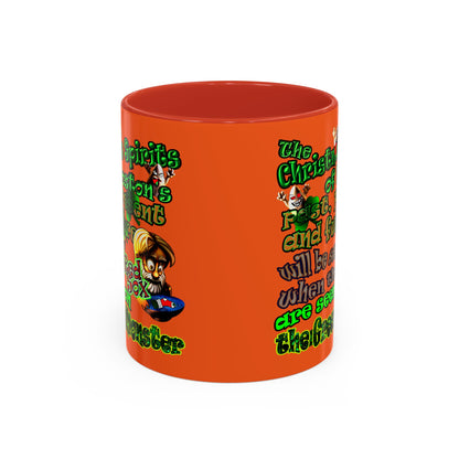 christmas spirits of boston - Accent Mug (orange)