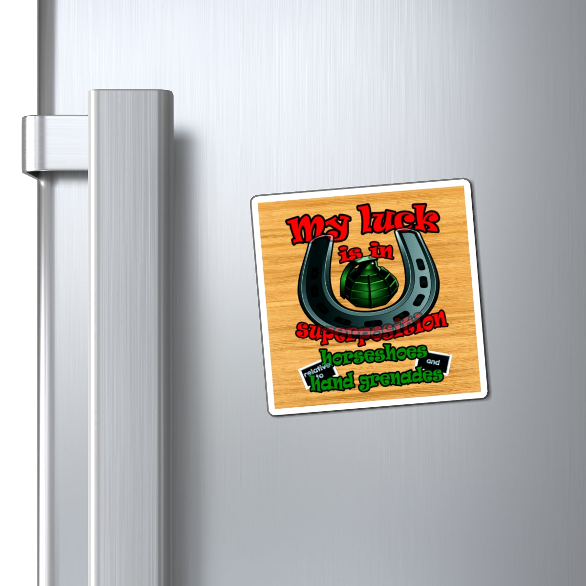 my luck - Magnets - (butterscotch wood finish)