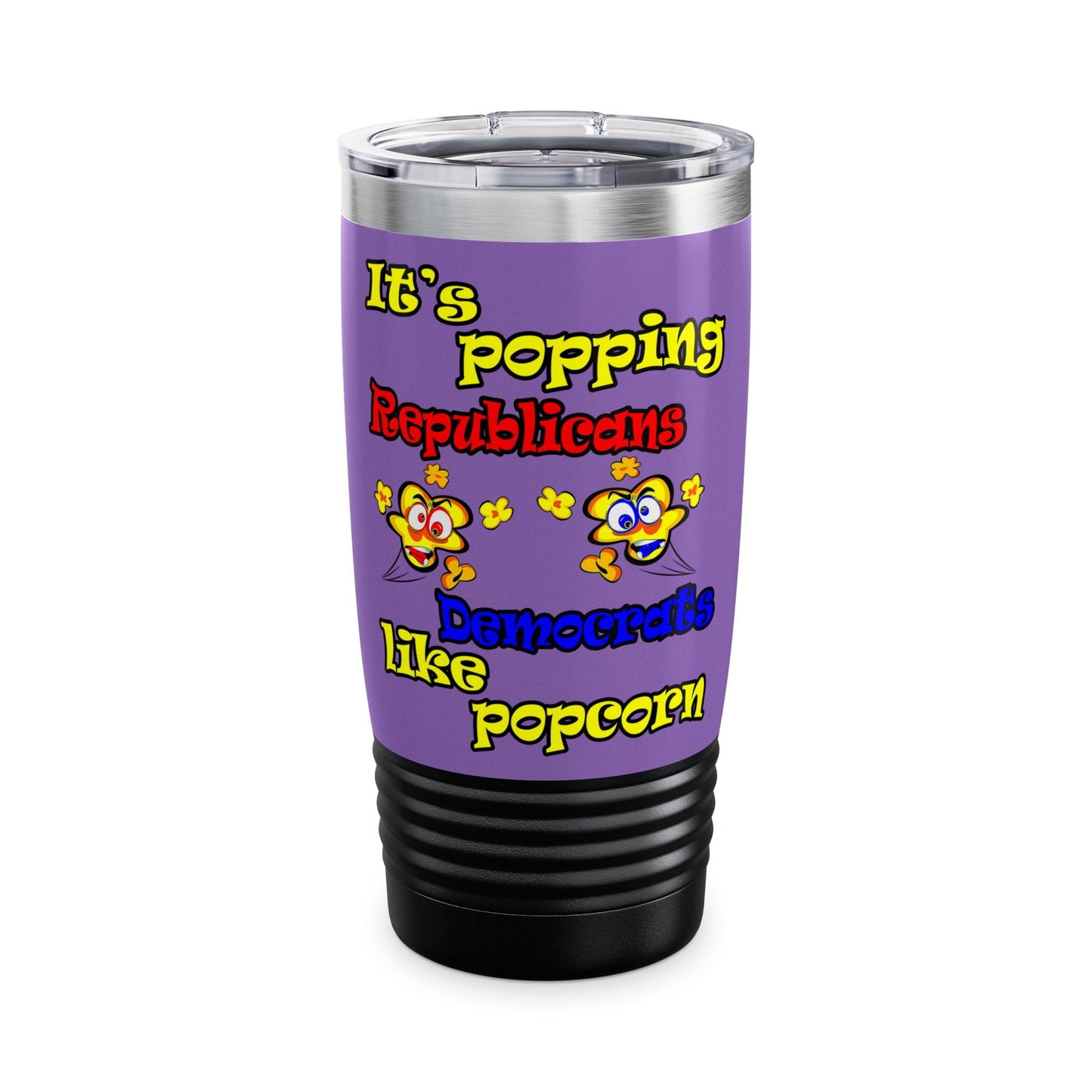 popping like popcorn - Ringneck Tumbler, 20oz (light purple)