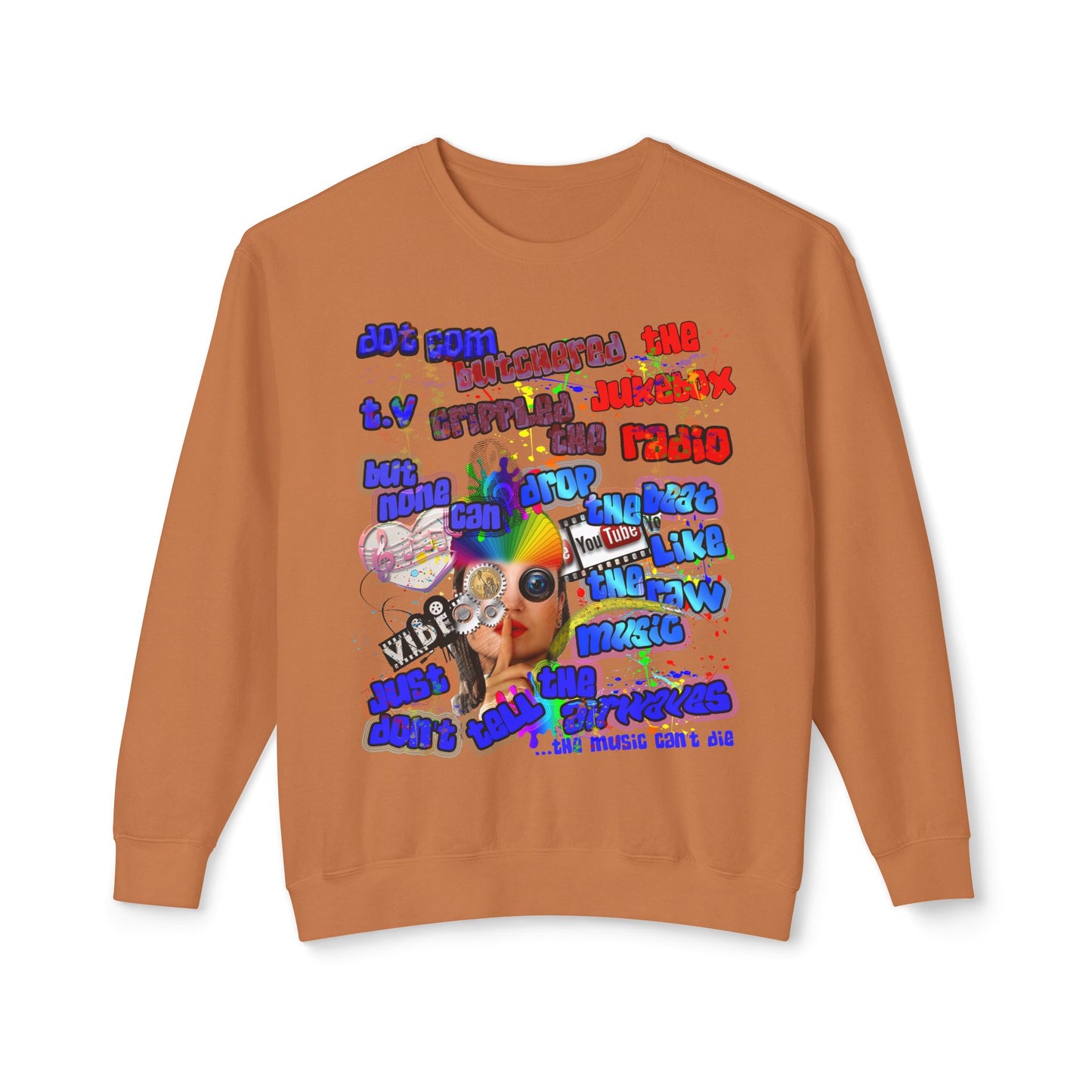 drop the beat - Unisex Lightweight Crewneck Sweatshirt