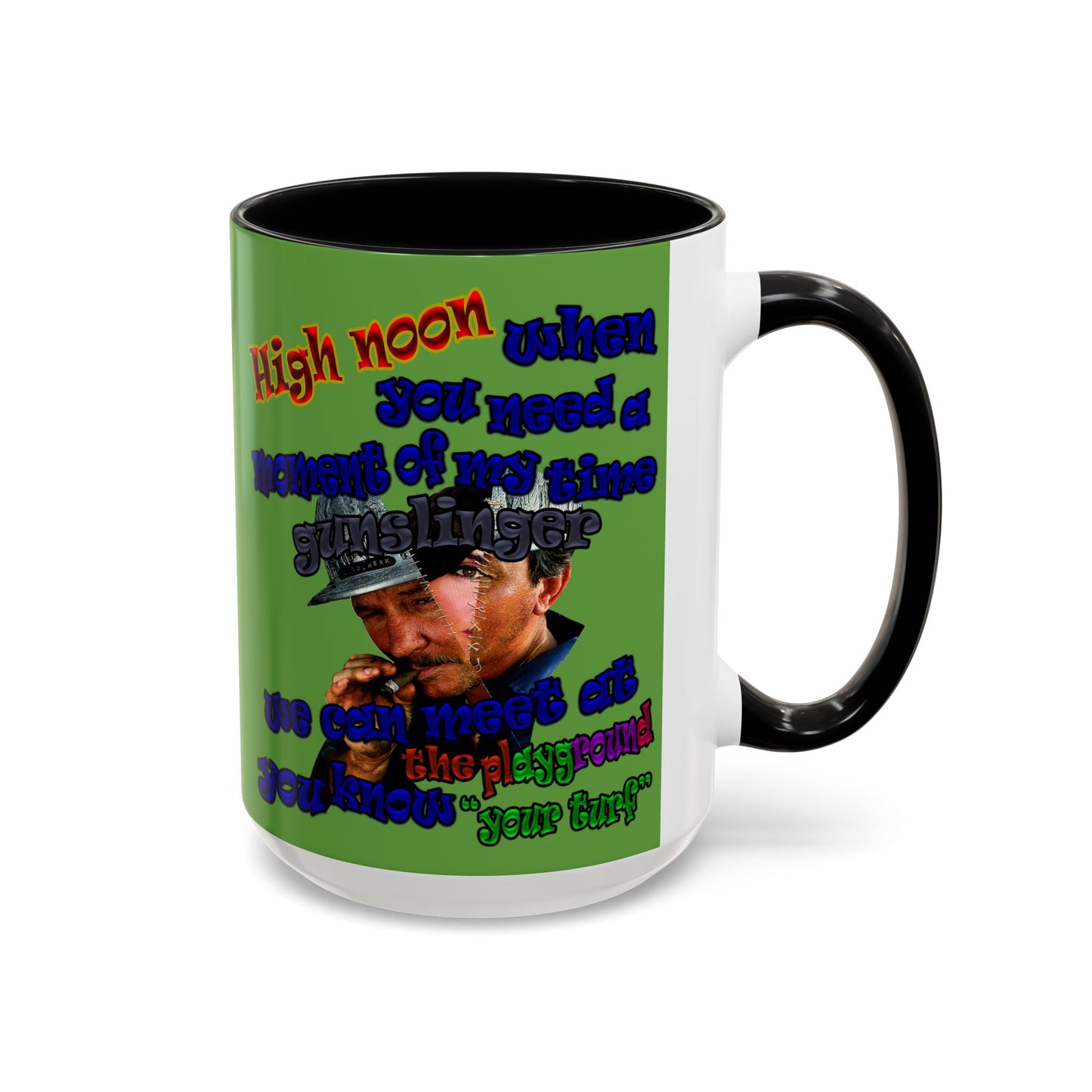 high noon - Accent Mug (green)